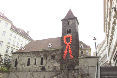 Red Ribbon, Ruprechtskirche / Franz Josef Rupprecht, Rupprecht@kathbild.at