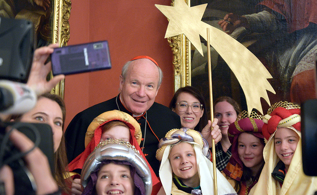 Sternsinger bei Kardinal Schönborn / Kathpress / Henning Klingen