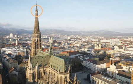 Neue Aussichtsplattform auf dem Linzer Dom