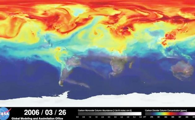 Klimaerwärmung im Modell / NASA