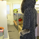 Saporischja, Container für Flüchtlinge, Natascha