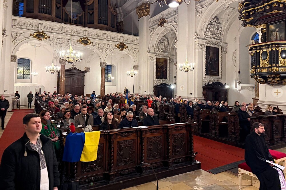 Friedensgebet in Linz zum 4. Jahrestag des russischen Angriffs auf die Ukraine