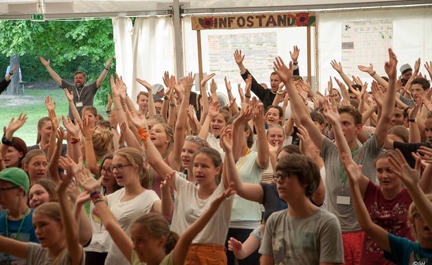 Jugendliche beim Jugendtreffen Pöllau / jugendtreffen.at