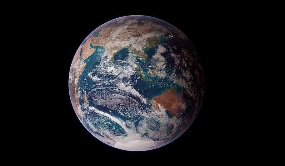 Die Erde, vom Weltall aus gesehen / NASA Die Erde, vom Weltall aus gesehen