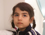 Antoneta, 4 Jahre alt, mit ihrer Familie aus dem Kosovo geflohen.Fl