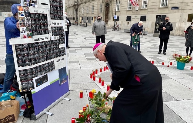 Bischof Freistetter beim interreligiösen Friedensgebet für Myanmar