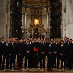 Der SK Rapid zum Besuch beim Papst