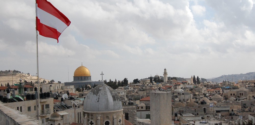 Altstadt von Jerusalem vom Dach des Österreichischen Hospizes aus