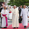Papst besucht das Heiligtum Solmoe Shrine