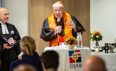 Wien -  Landeshauptfrau Johanna Mikl-Leitner und B?rgermeister Michael Ludwig er?ffneten gemeinsam. Superintendent Matthias Geist und Erzbischof Christoph Kardinal Sch?nborn segneten das Haus ?kumenisch. Nach eineinhalbj?hriger Generalsanierung steht