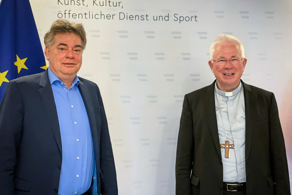 Erzbischof Lackner trifft Vizekanzler Kogler