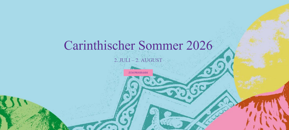 Sujet des Carinthischen Sommers 2026 / https://carinthischersommer.at/ Sujet des Carinthischen Sommers 2026