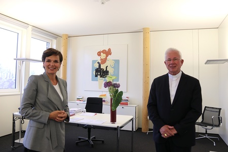 Pamela Rendi-Wagner (SPÖ) und Erzbischof Franz Lackner (Bischofskonferenz)