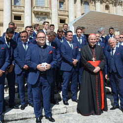 Der SK Rapid zum Besuch beim Papst