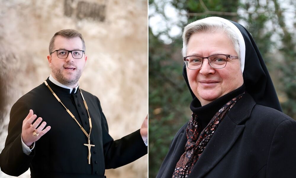  Propst Petrus Stockinger, Sr. Franziska Bruckner 