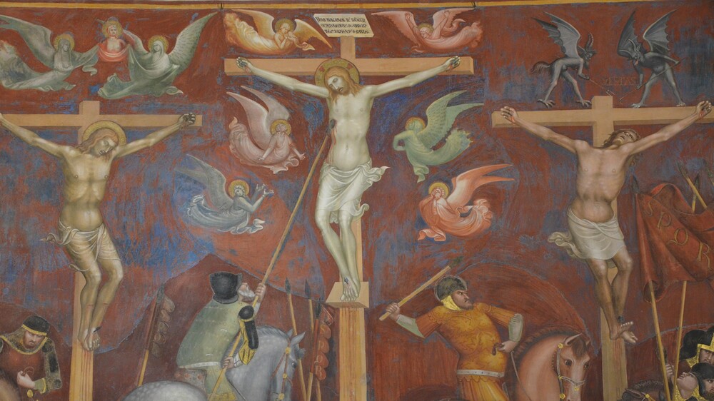 Freskenzyklus in der Kathedrale in San Gimignano (La Collegiata, Kirche Santa Maria Assunta)