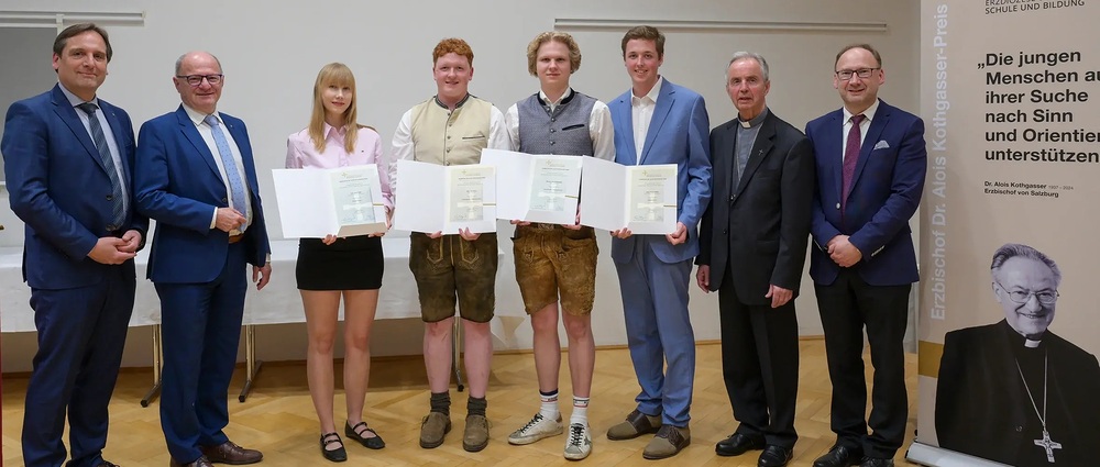 Salzburger Erzdiözese zeichnet Maturanten mit Kothgasser-Preis aus