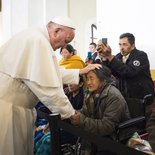Papst Franziskus besucht die Kathedrale von San Cristobal del las Casas am 15. Februar 2016.