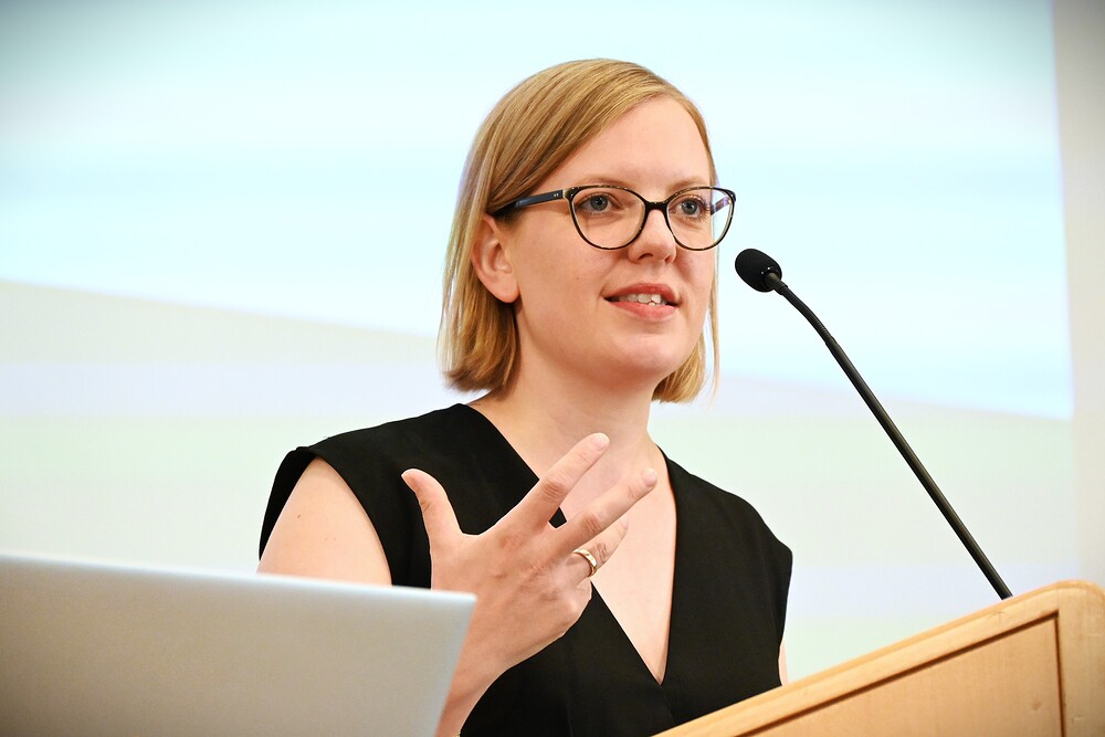 Prof. Franca Spies / Kathpress / Henning Klingen Theologin der Universität Salzburg bei ihrem zweiten Vortrag bei den Salzburger Hochschulwochen am 4. August 2026