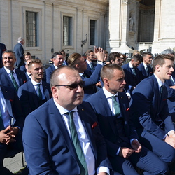 Der SK Rapid zum Besuch beim Papst