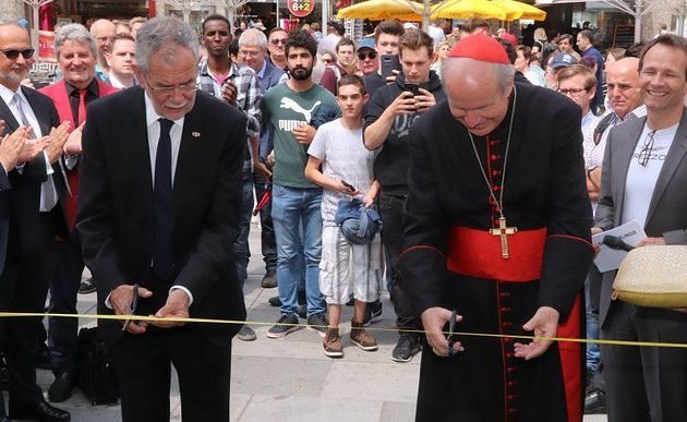 Bundespräsident Van der Bellen und Kardinal Schönborn eröffnen den 'Tag des Lehrlings' / Erzdiözese Wien / Grohmann