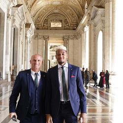 Der SK Rapid zum Besuch beim Papst