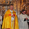 Begrüßung der Wallfahrer durch Diözesanbischof Ägidius Zsifkovics in der Basilika