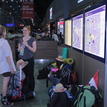 Vor der Abfahrt des Praytrain am Hauptbahnhof