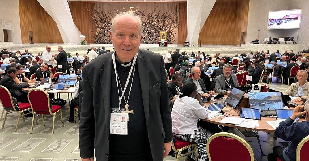 Kardinal Christoph Schönborn bei der Bischofssynode