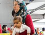 Ankommende Flüchtlinge am 5. September 2015 auf dem Bahnhof in München.