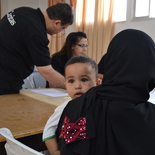 Ausgabe von Coupons für Lebensmittel, Caritas-Zentrum Mafraq