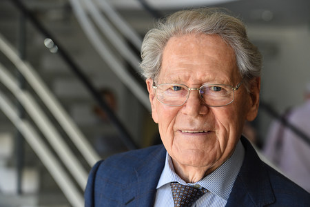 Hans Küng, Theologe, katholischer Priester, Buchautor und Initiator der Stiftung Weltethos, am 17. März 2015 in Tübingen.