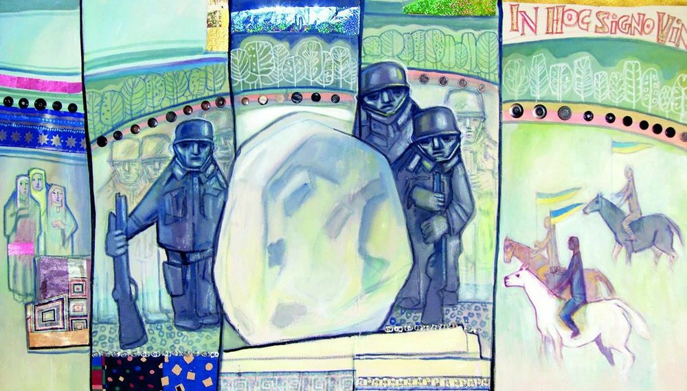 Längstes Fastentuch der Welt in Klosterkirche Kirchberg am Wechsel