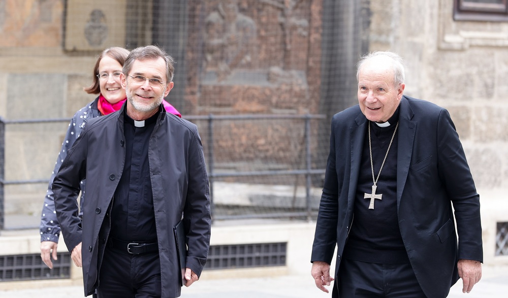 Josef Grünwidl und Kardinal Christoph Schönborn / Stephan Schönlaub / Erzdiözese Wien Schönborn über Grünwidl: 'Er ist der Richtige für diese Aufgabe'