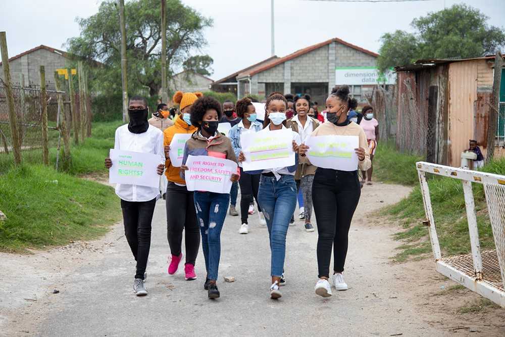 Jugendliche 'Changemakers' in Südafrika