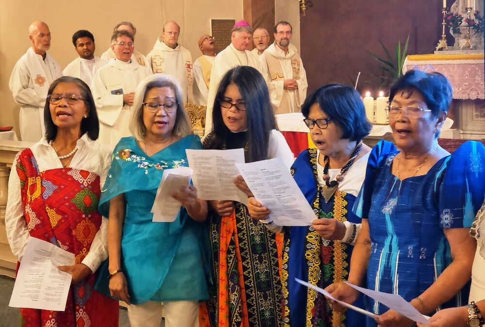 Philippinischer Chor bei Jubiläum '60 Jahre allewelt' in Linz