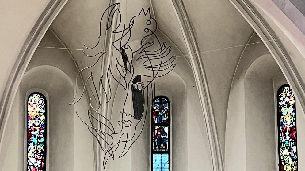 Kunstintervention von Oswald Oberhuber in Wiener Ruprechtskirche / Ruprechtskirche Kunstintervention von Oswald Oberhuber in Wiener Ruprechtskirche