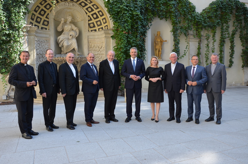 Spitzengespräch der Bischofskonferenz mit der ÖVP / Kathpress/Paul Wuthe Spitzengespräch der Bischofskonferenz mit der ÖVP