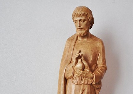 Statue des heiligen Josef im Innsbrucker Karmelkloster
