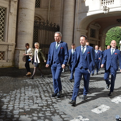 Der SK Rapid zum Besuch beim Papst