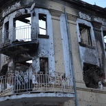 Mariupol, zerstörtes Haus