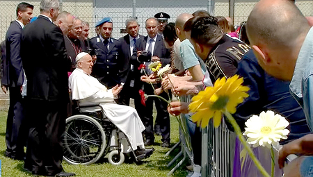 Papst im Gefängnis: 'Gott vergibt alles, und er vergibt immer!'