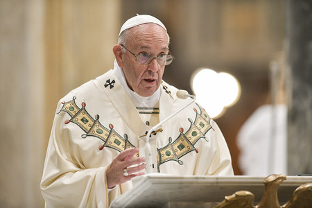 Gottesdienst mit Papst Franziskus in der Lateranbasilika am 9. November 2019 in Rom.