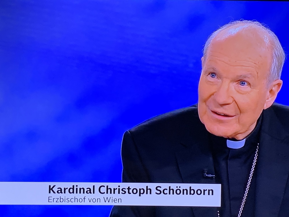 Kardinal Schönborn in der 'ORF-Pressstunde'