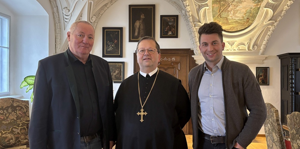 Wirtschaftsdirektor Hackl, Abt Thomas Renner, Betriebsleiter Stadler Hackl / Stift Altenburg Wirtschaftsdirektor Hackl, Abt Thomas Renner, Betriebsleiter Stadler Hackl