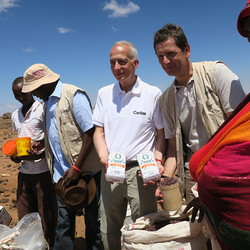 Caritaspräsident Michael Landau und Caritas-Auslandshilfechef Christoph Schweiger auf Lokalaugenschein in Nord-Kenia