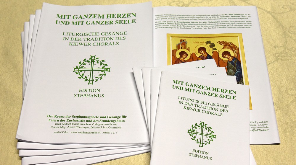 Liederhefte für das 'Singen für den Frieden' / Pfarre Obernberg / Wiesinger