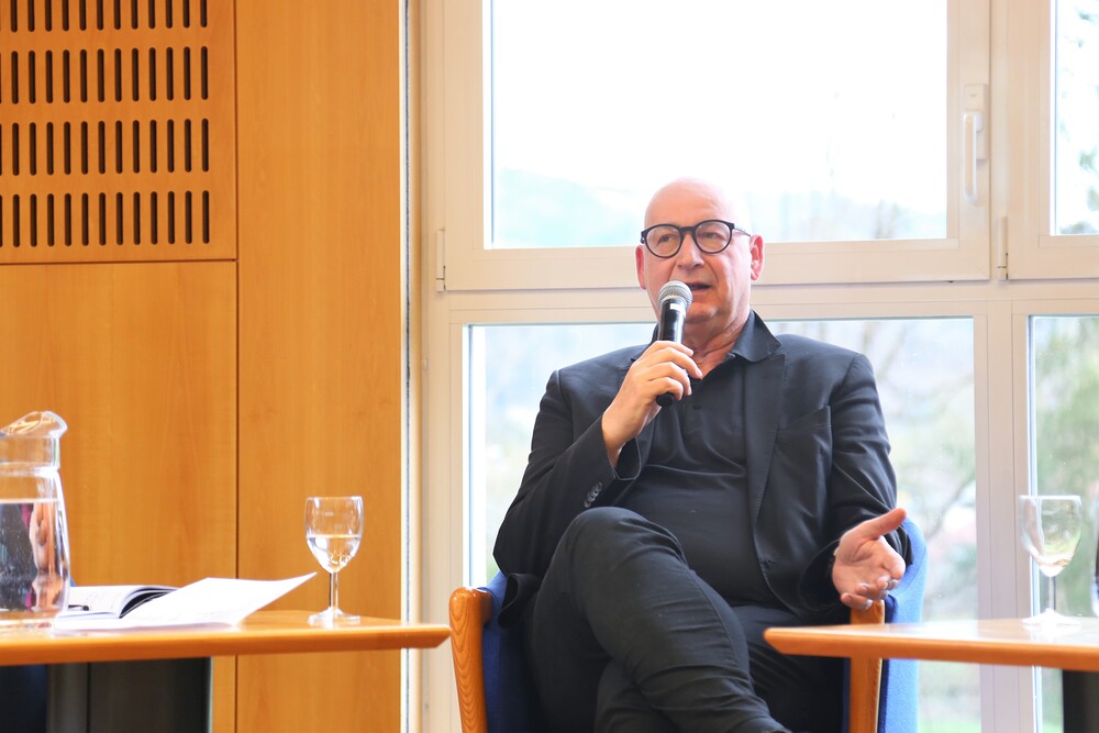 Michael Lehofer / Kathpress / Michaela Greil Michael Lehofer (Psychiater, Psychotherapeut, Aufsichtsratsvorsitzender Universalmuseum Joanneum Graz), Tagung 'Religionen und die Angst', St. Virgil, Salzburg, 29. März 2023
