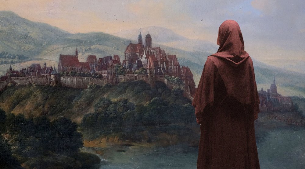 Motiv des Ausstellungsplakats zu 'Wir Schwestern' / Stift Klosterneuburg/Fotomontage