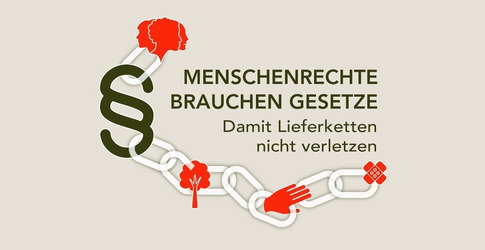 Kampagne Lieferkettengesetz / www.nesove.at Menschenrechte Wirtschaft